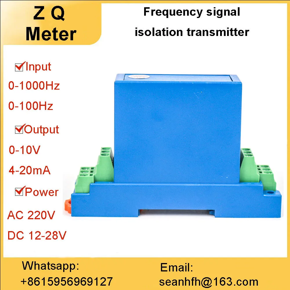 Sinal de Frequência de Pulso para Módulo Analógico Transmissor de Frequência Senoidal 420ma Npn Pnp 010khz f v 0-10khz