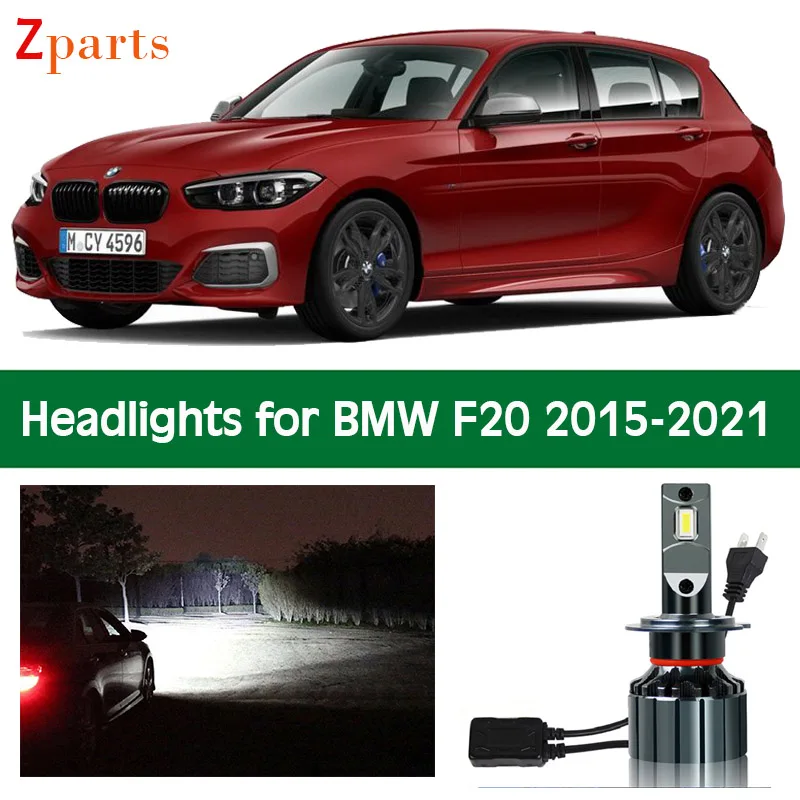 

Car Bulbs For BMW 1 F20 2015 - 2021 LED Headlight Headlamp Low High Beam Canbus Auto Lights 12V 6000K Lighting Accessories