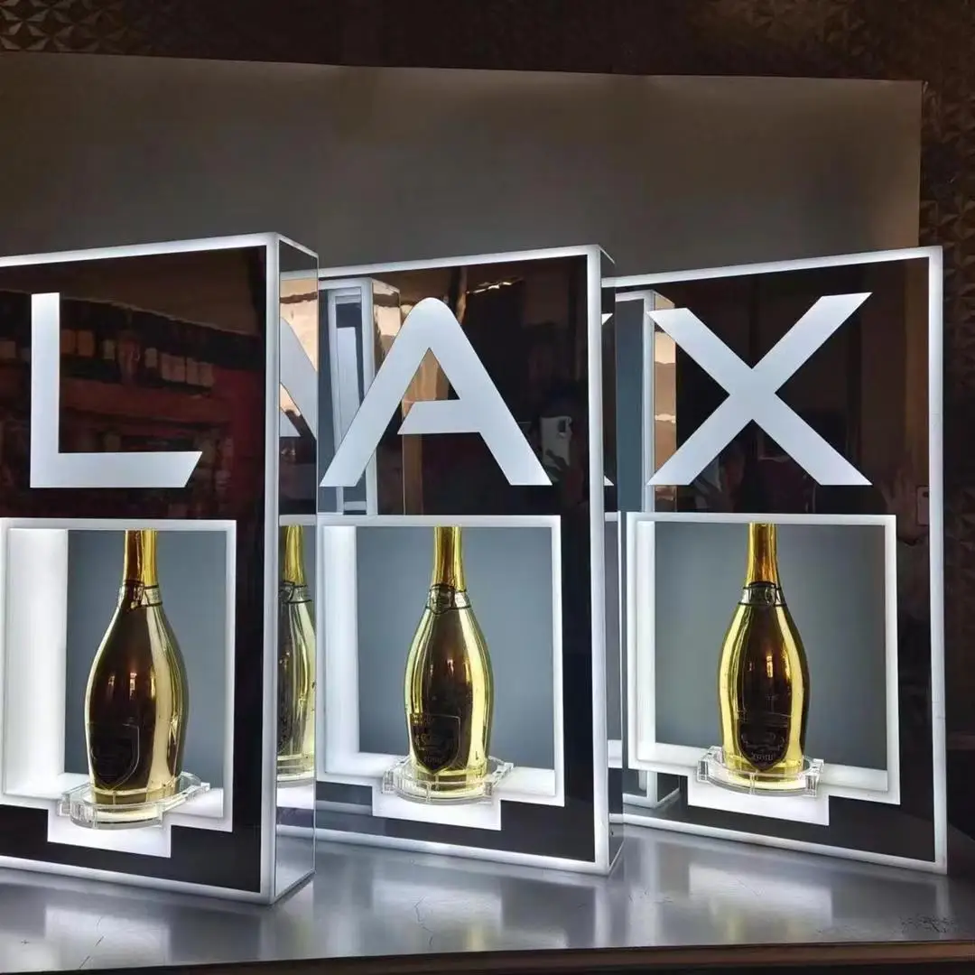 FREIES ANGEPASST LOGO CHAMP FLASCHE DISPLAY FÜR NACHTCLUB