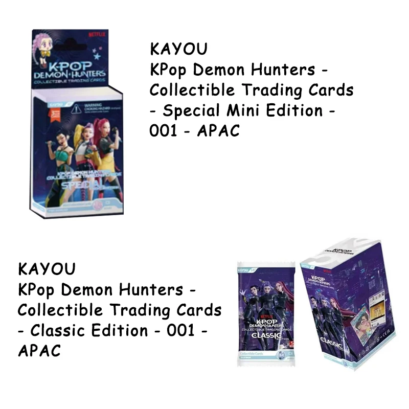 Genuine KAYOU KPop Demon Hunters Collectible Trading Cards Special Mini And Classic Edition APAC To Anime Fans For Clollection