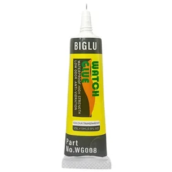 BIGLU 15ml Transparent Soft Waterproof Universal DIY Adhesive Glass Cover Seal Metal Frame Jewelry Smart Watch Repair Glue