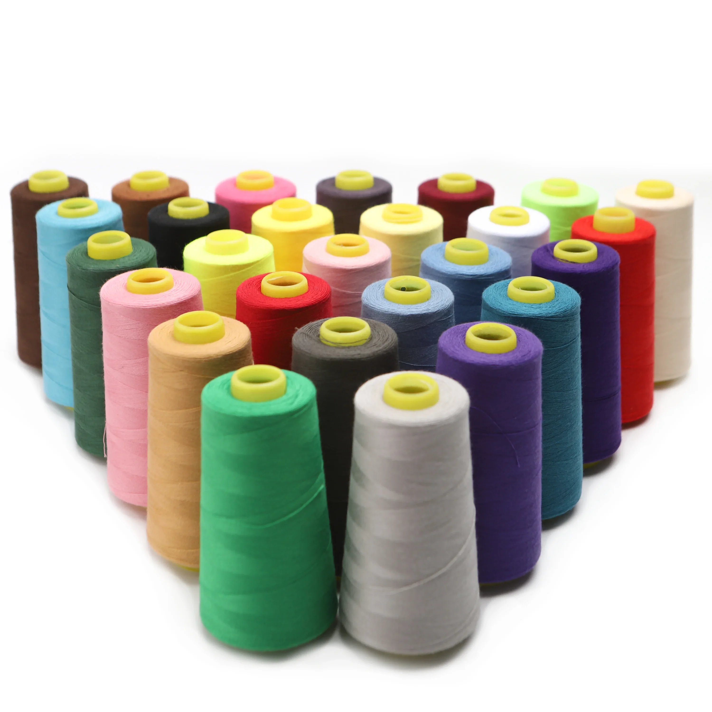 Starkes, langlebiges Polyester-Nähgarn 40S/2 2750 Yards Ticket 120 Haushaltshemd-Kleidermaschine Nähen 30 Farben erhältlich