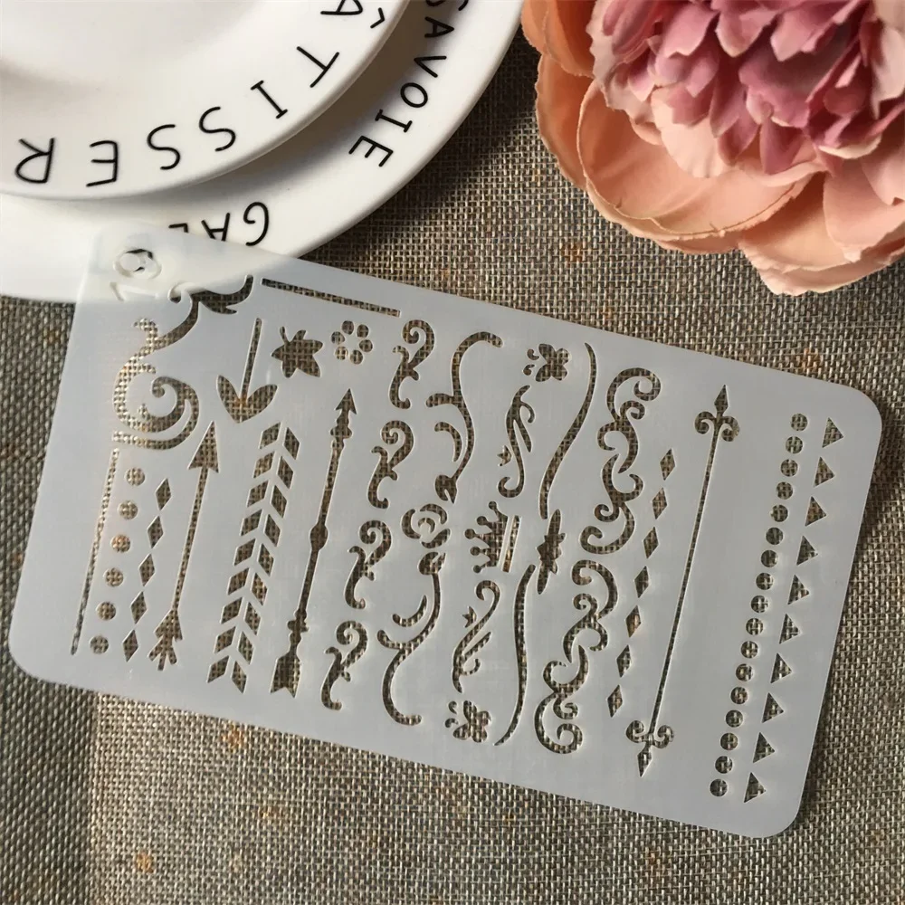 Nowa flaga geometrii A6 19 DIY Craft Layering szablony malowanie ścian Scrapbooking tłoczenie szablony do albumu karta papierowa szablon — zdjęcie 2