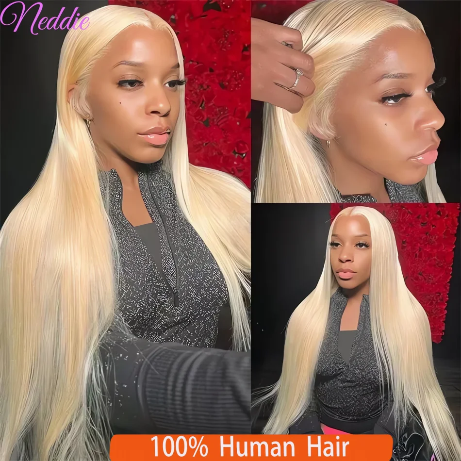 Blonde Pruik Recht 613 Hd Kant Frontale Pruik 13X6 13X4 Transparante Braziliaanse Rechte Kanten Voorpruiken 30 Inch 100% Menselijk Haar