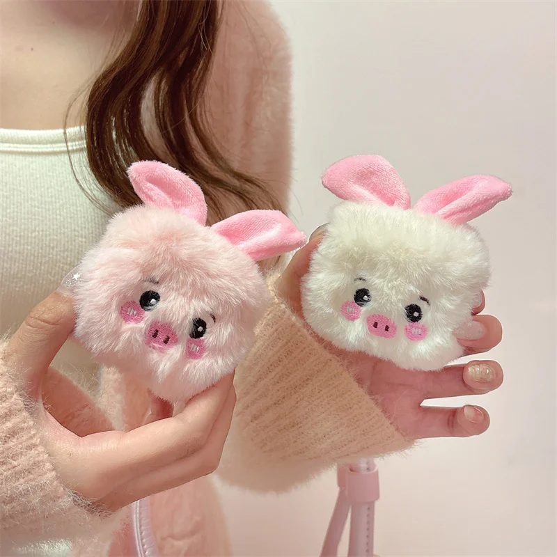 

Funny Fluffy Plush Warm Girls Women Cover For Airpods Pro 4 3 2 1 Air Pods Pro2 3rd Generation Cute Cartoon Fur Earphone Case