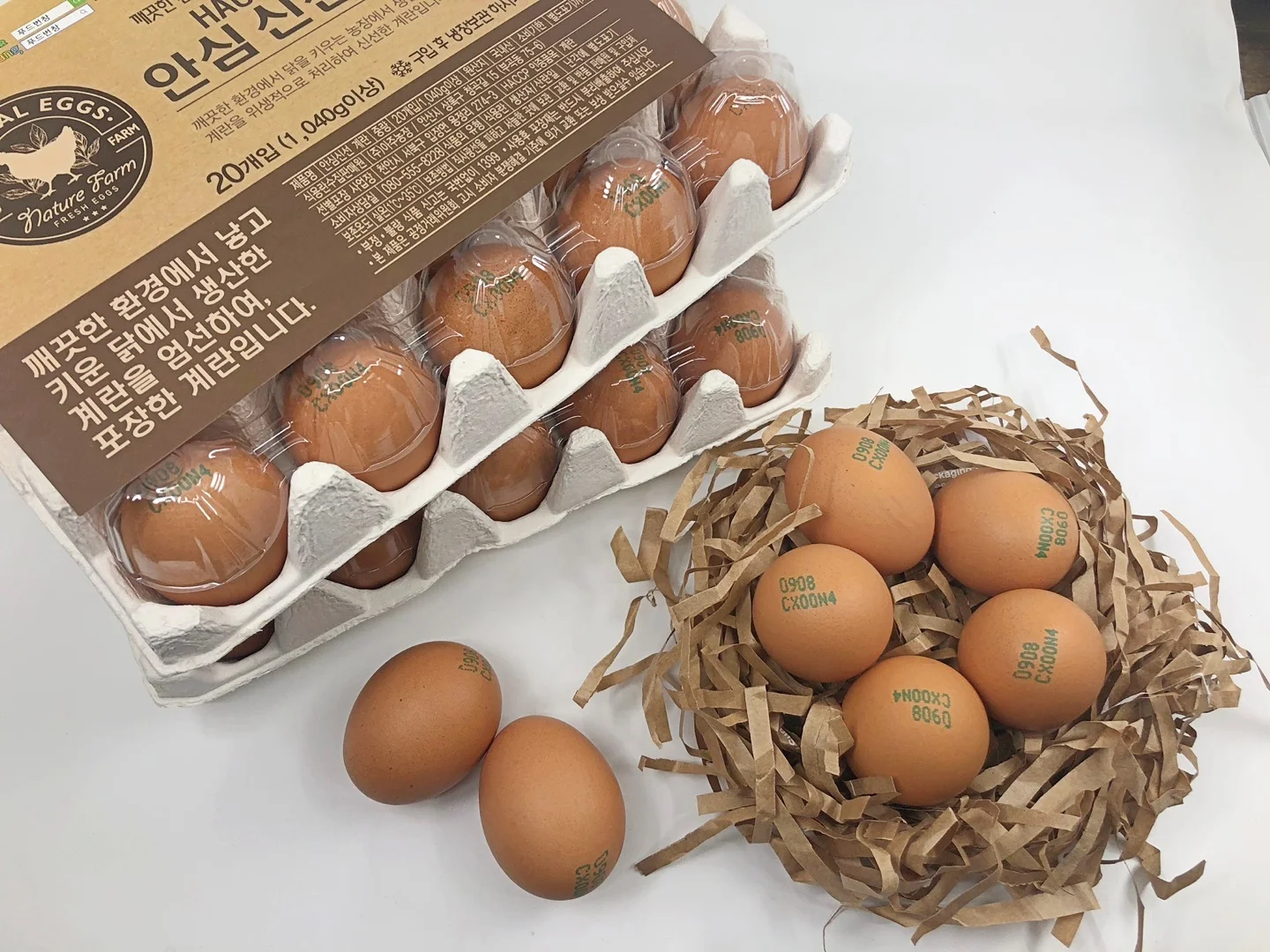 HACCP Certification Safe Fresh Eggs 40 Cops Farm / HACCP 인증 안심 신선 계란 40구