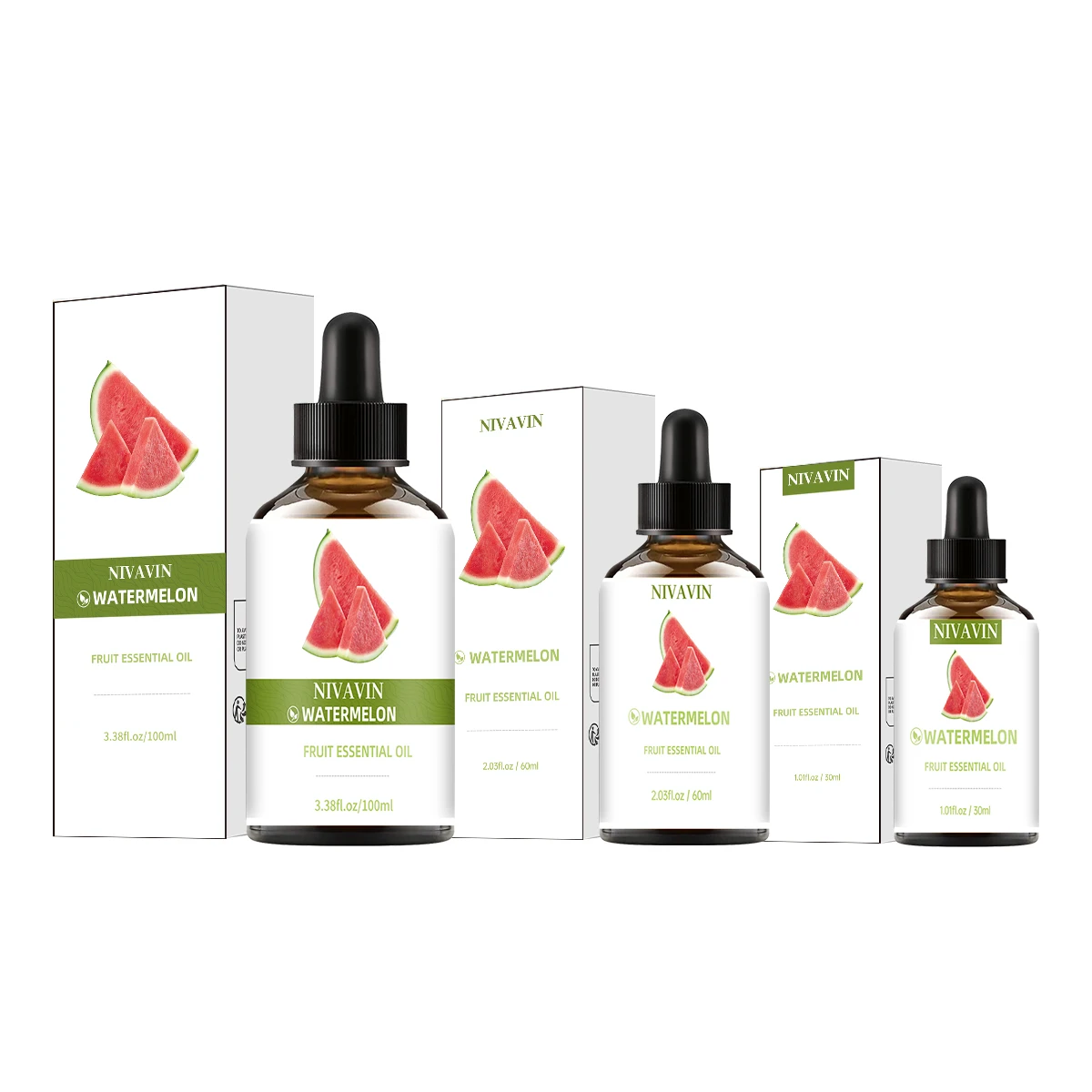 NIVAVIN 30ml/60ml/100ml Watermelon Essential Oil, naturally extracted, rich fruity fragrance, long-lasting scent，home use