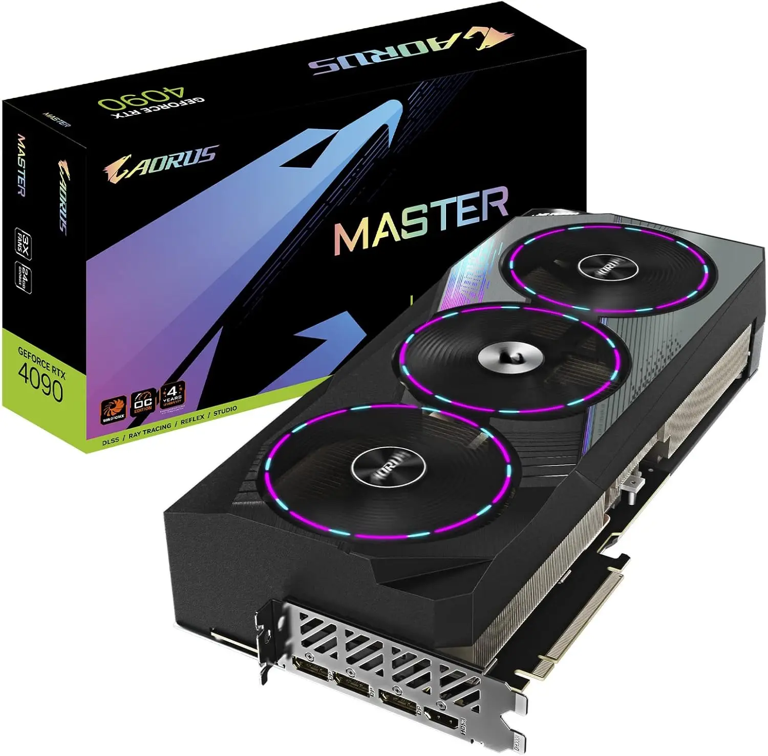 

Новые маркетинговые продажи GIGABYTE AORUS GeForce RTX 4090 MASTER 24 ГБ GDDR6X