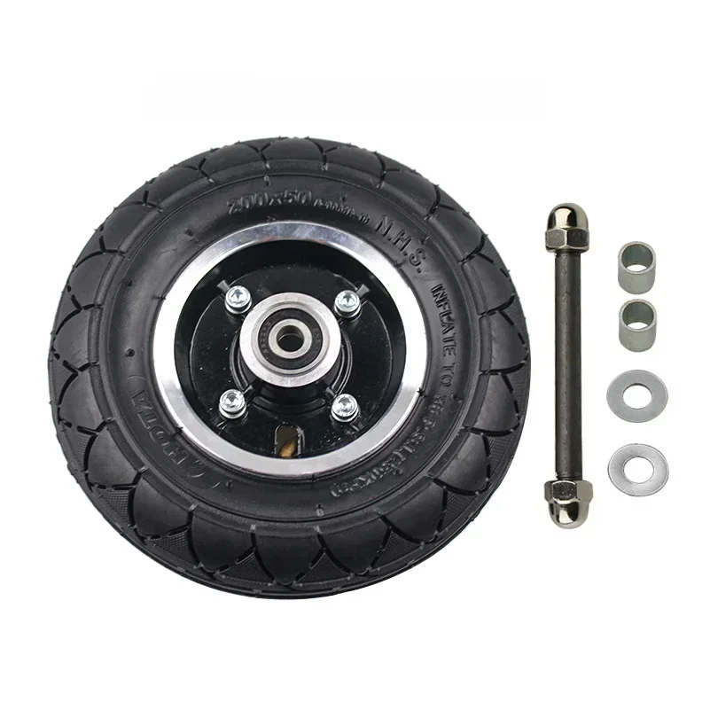 200x50 Opona z dętką zewnętrzną 8-calowa opona z piastą do skutera elektrycznego Razor E100 E200 Razor Dune Buggy EPunk 200 * 50 — zdjęcie 2