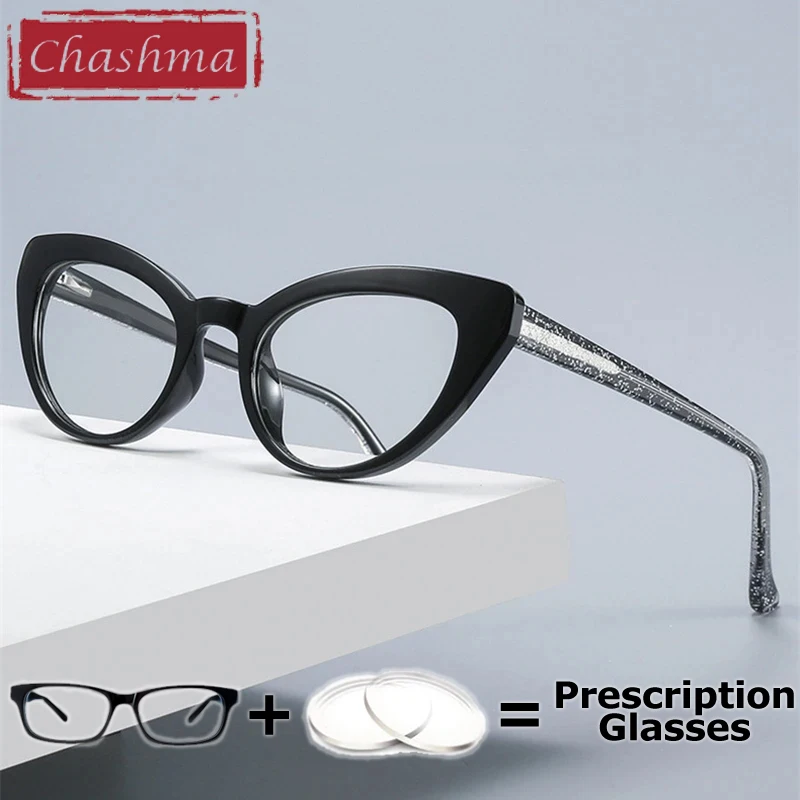

Chashma Prescription Glasses Cat Eye Eyeglasses Female TR90 Myopia Presbyopia Degree Fashion Eyewear Optical Recipe Spectacles