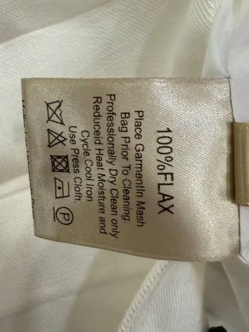 ชุดกระโปรงผ้าลินินบริสุทธิ์ต้นฤดูใบไม้ผลิพร้อมเข็มขัด