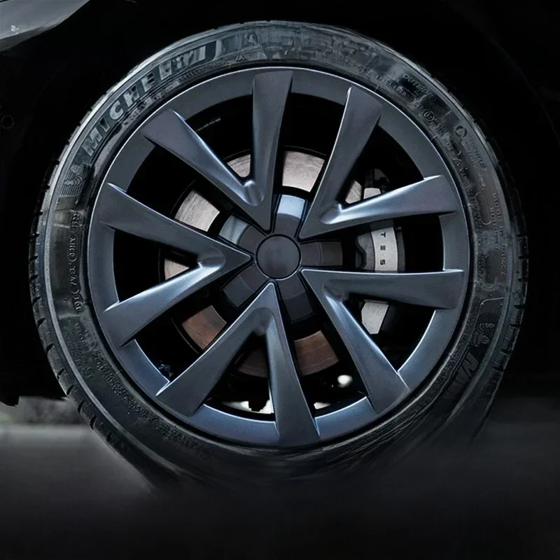 4PCS Kołpak piasty Wymiana kołpaka 18-calowy samochodowy kołpak piasty Pełna osłona felgi Akcesoria do Tesla Model 3 2018-2024 — zdjęcie 2