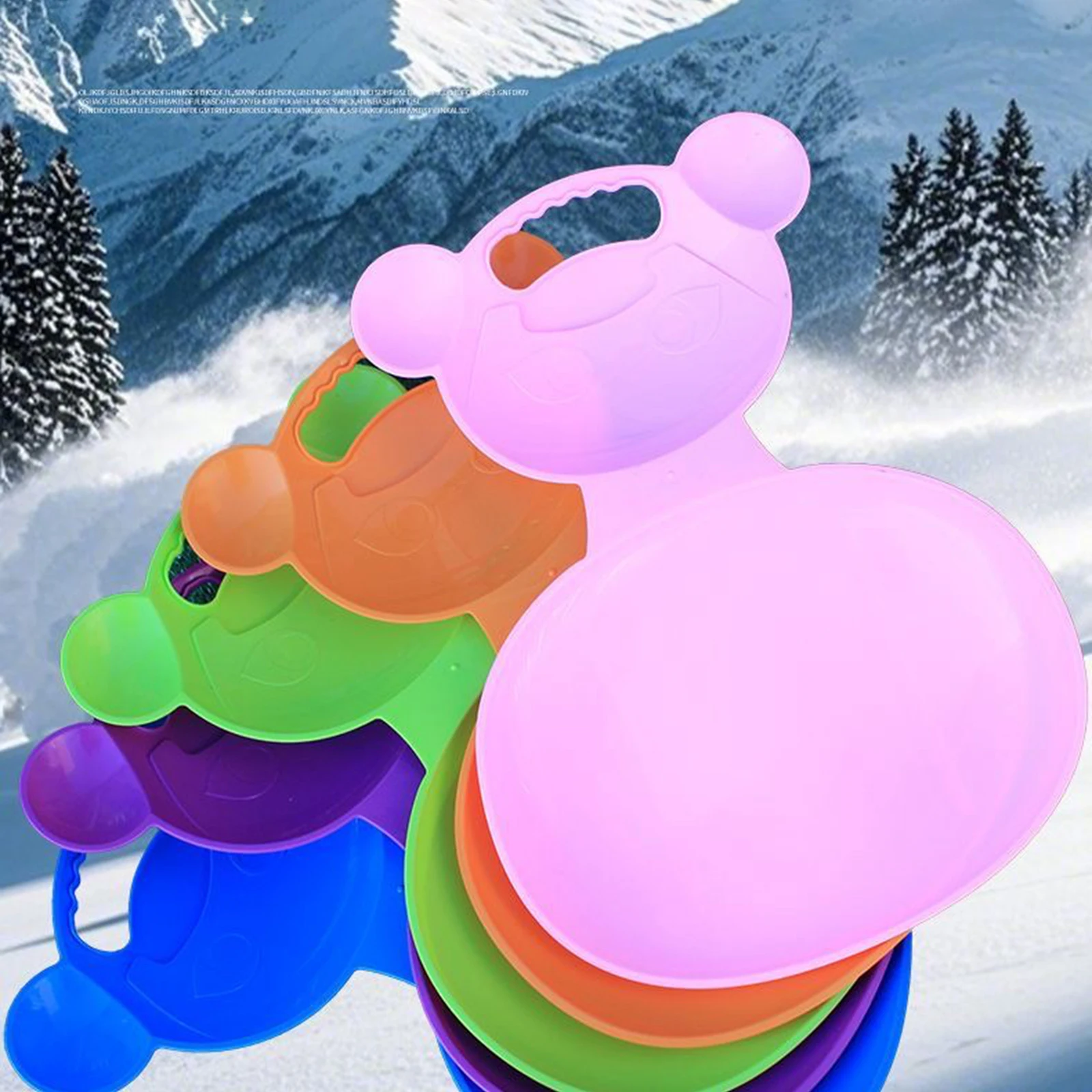 Toboggan Sledding Grass Sleigh Board with Handle for Garden Yard Party Gift Winter Snow Sled Snow Sledge Luge Sports Fun Slider