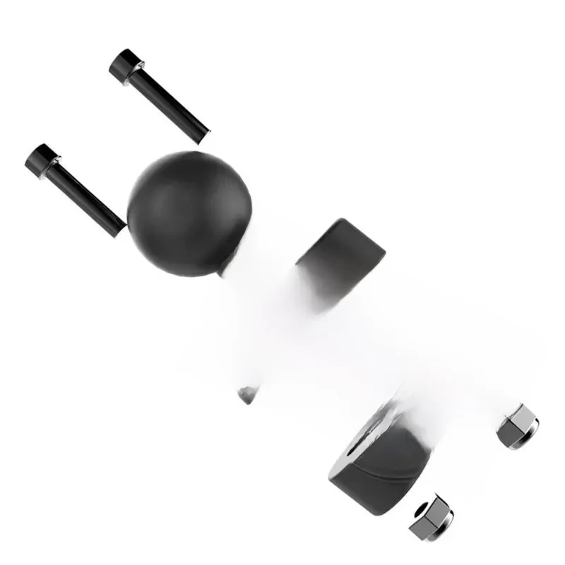 Support sur Rail 1 pouce, repose tête de voiture, moto, Scooter, rétroviseur, support de barre de tige de rétroviseur pour Gar Min Gopro pour supports de Ram