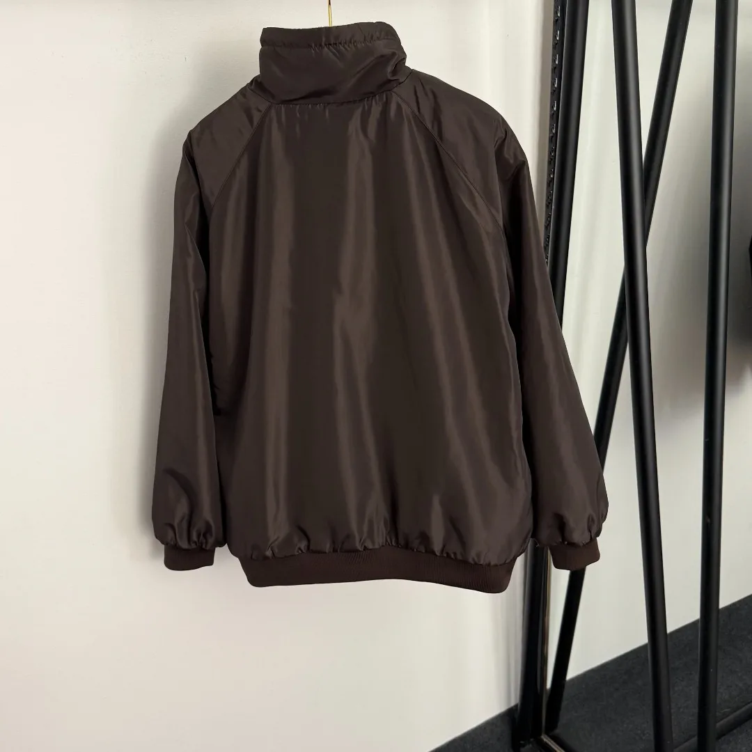 

2025 зимнее новое стильное женское толстое и теплое двустороннее пальто из мериносовой шерсти с воротником и длинными рукавами на молнии