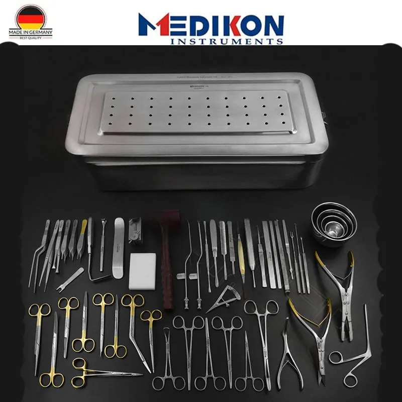 

58 Pieces Gubisch Complete Rhinoplasty Instruments Set plastic ENT nose ear face tummy surgery surgical instruments nee scissors
