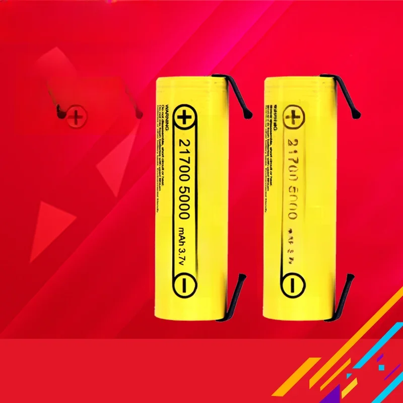 LiitoKala Lii-50E IMR 21700 5000 mAh 3,7 V 40 A Zabezpieczony akumulator litowo-jonowy o dużej pojemności z płaskim wierzchem + Nicke DIY — zdjęcie 2