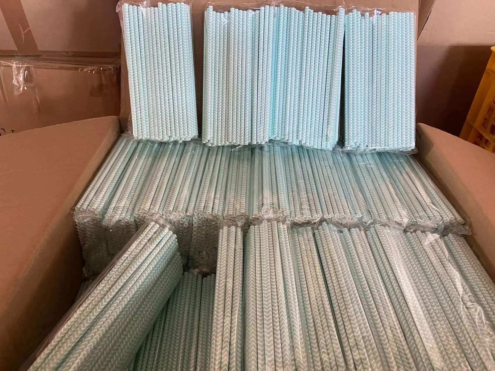 5,000 Sea Blue Wave Paper Straws Paper Straws, Can be Used for Drinks, Enjoy Sea Party