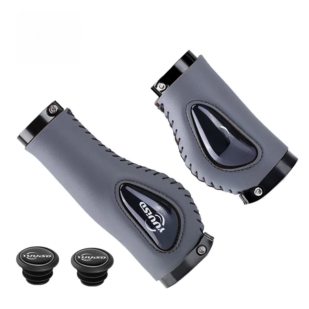 AliExpress NONE MTB Bicycle Grips Handlebar Long/Short Ergonomics Anti-Skid Handle Cover Leather Bike Grips Soft Lock-on Cycling Bike Parts