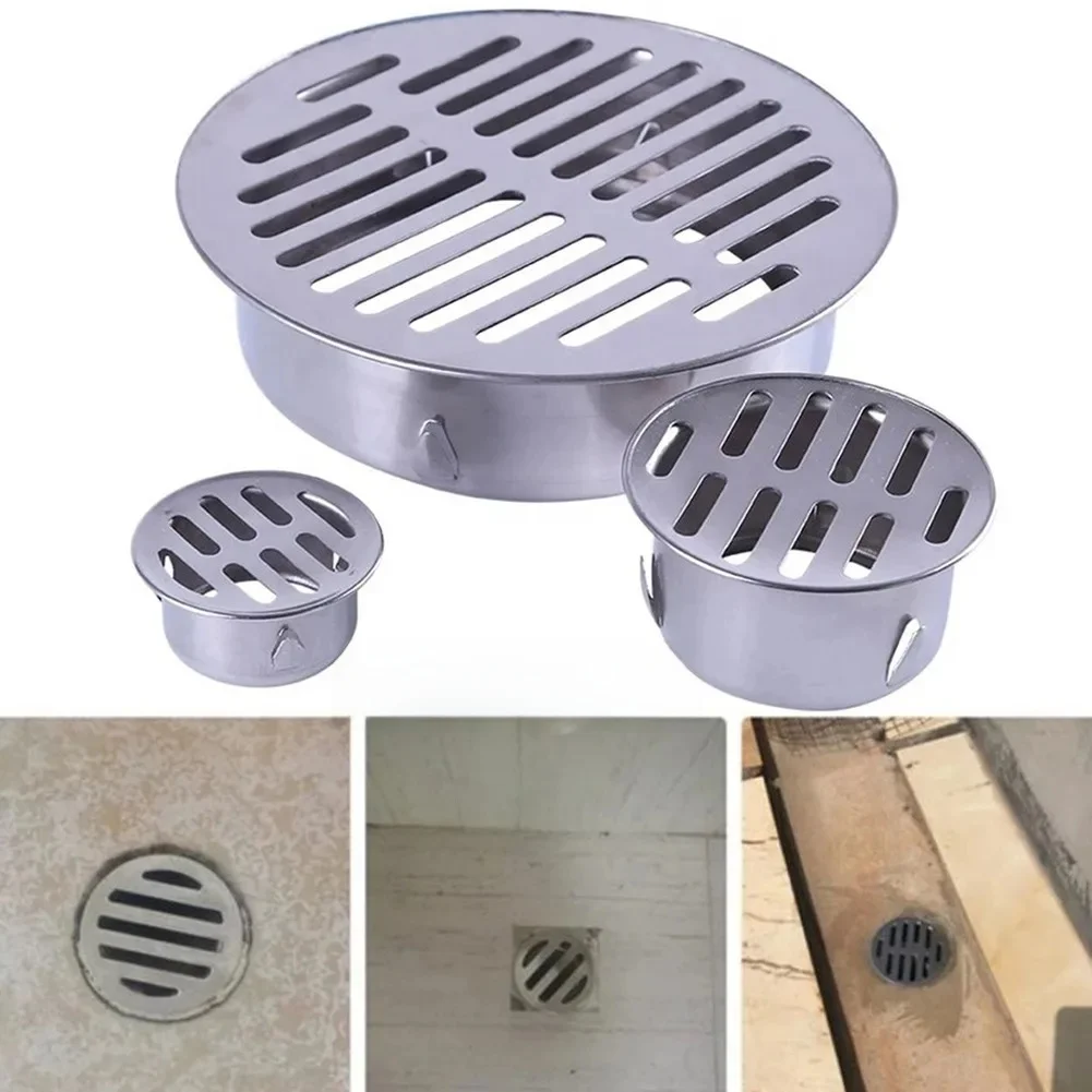 Bouchon de Tuyaux de Pluie Rond en Acier Inoxydable, Anti-blocage, Crépine de Sol pour délégations d'Nik, Toit de Proximité, 50-200mm, 1 Pièce