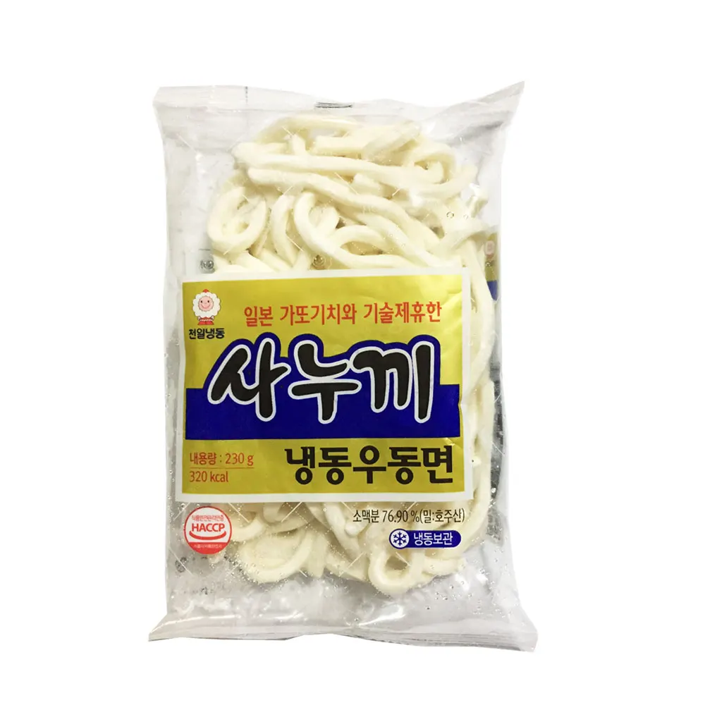 Cheonil Sanuki Frozen Udon Noodles 230g Junghwamyeon Jjamppong Jjajangmyeon Sauce