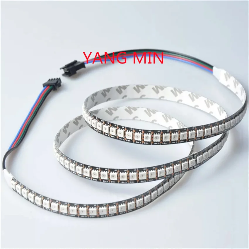 

Individually programmable 5050 RGB color 5v pixel led light strip 30leds/60leds/144leds WS2812B led digital strip