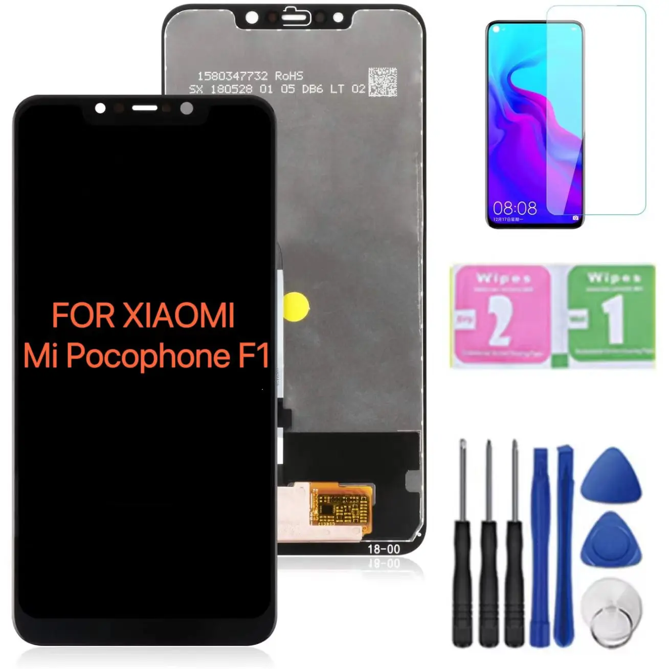 

6.18''NEW Original Poco F1 Lcd Display For Xiaomi PocophoneF1 Lcd Display Touch Screen Digitizer Assembly For Xiaomi PocophoneF1