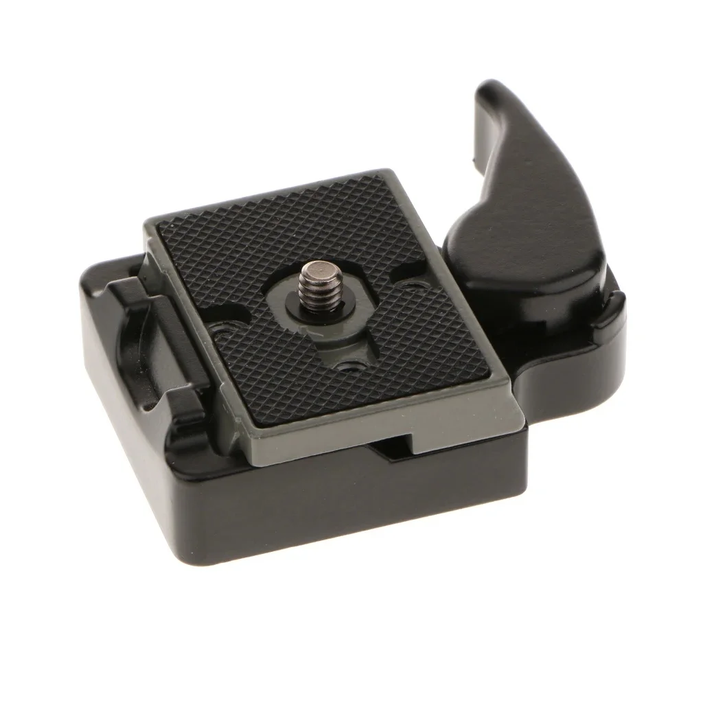 Adapter do szybkiego połączenia Manfrotto 323 RC2 z zaciskiem płyta szybkiego uwalniania 200pl-14 i ręcznym podstawka biurowa Mini statywu — zdjęcie 2