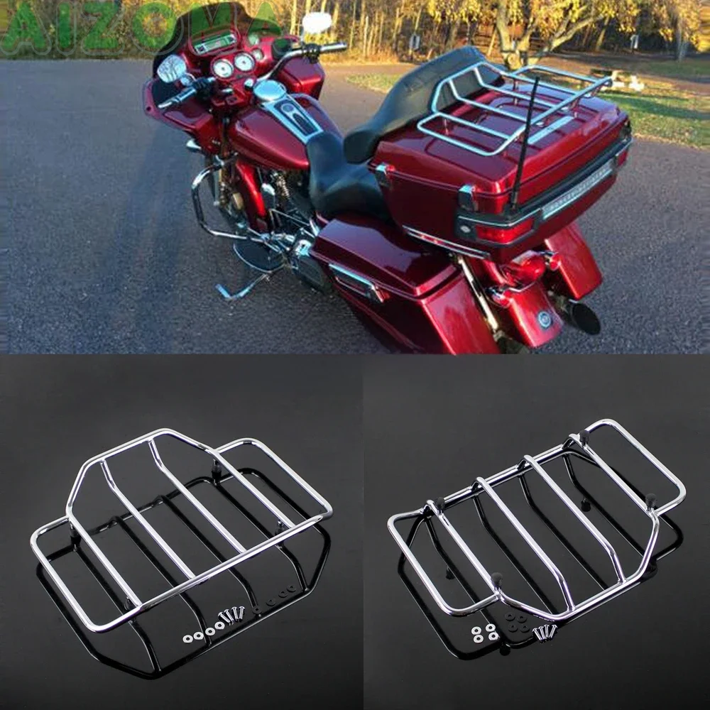 Bagażnik motocyklowy, kufer, bagażnik górny do Harley Touring Electra Street Glide FLHT FLHR FLHS Road King FLH Road Glide — zdjęcie 2