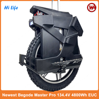 EU Stock Pre-sale Upgrade Begode Master Pro V3 134.4V 4800Wh Begode134.4V 3600W 50E Battery 4500W Motor 22inch Tire Suspension