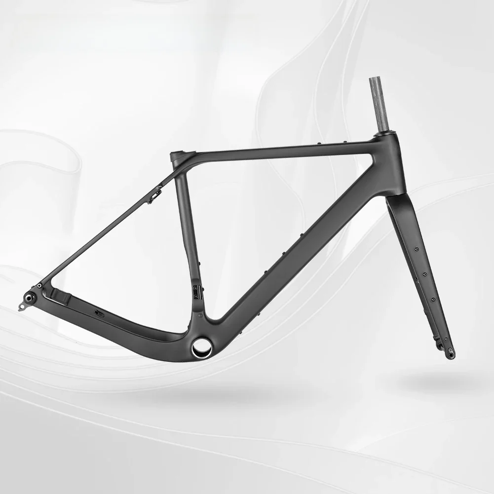 Spcycle T1000 Carbon Grind Fietsframe Schijfrem UDH Hanger 700x50C T47 Draad BB Uithoudingsvermogen Road Fiets Carbon frameset - afbeelding 2