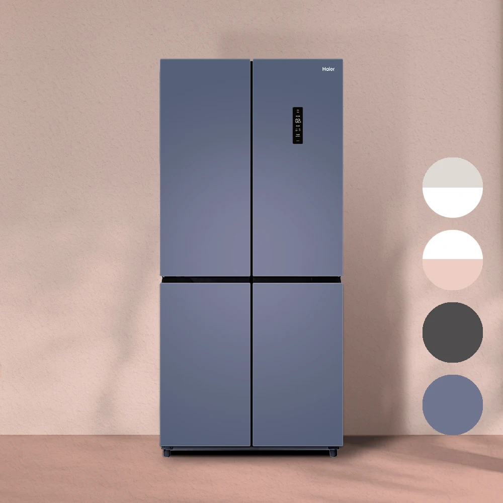 Haier luxury interior 4-door refrigerator 433L _ door-to-door installation_HRSA445MNB,HRSA445MNG,HRSA445MNWP,HRSA445MNEW