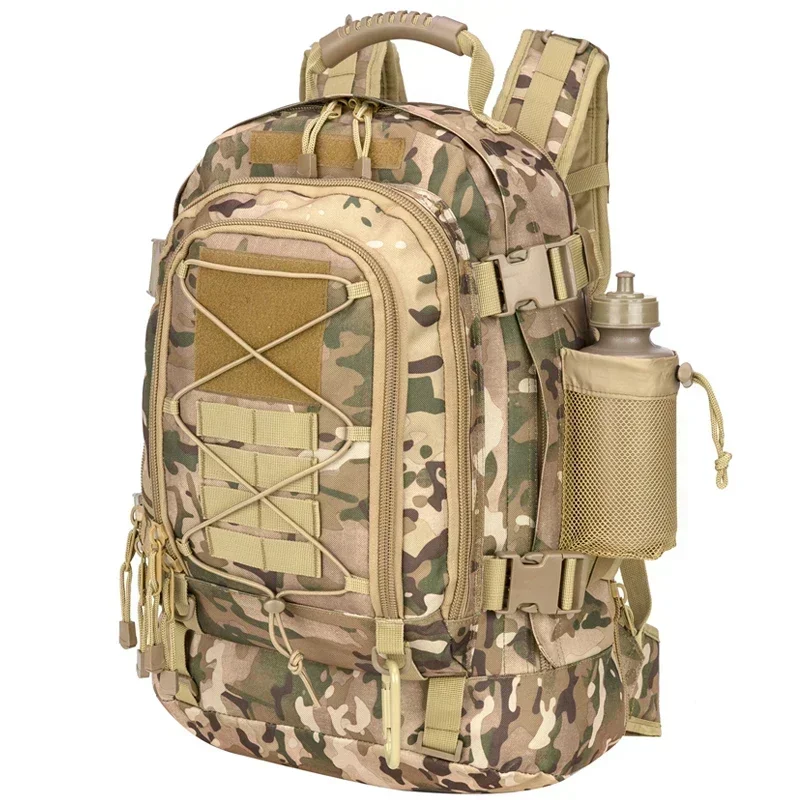 Plecak taktyczny dla mężczyzn 60L Molle Assault Rucksack Heavy Duty Waterproof Large Capacity Bug Out Bag for Hiking Camping Hunting — zdjęcie 2