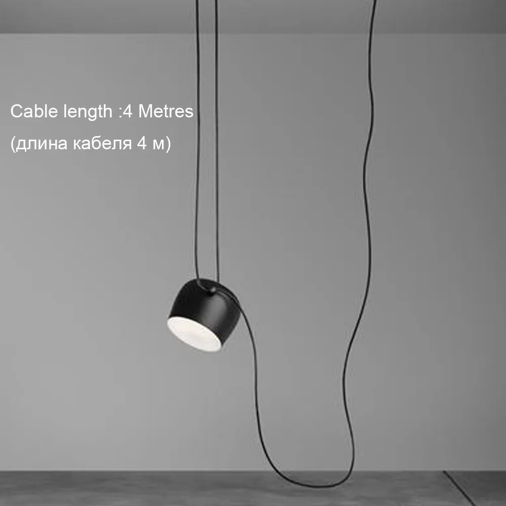 Lámpara colgante de tambor moderna, lámpara colgante LED de techo, araña Industrial para restaurante, cocina, loft nórdico, accesorios de iluminación