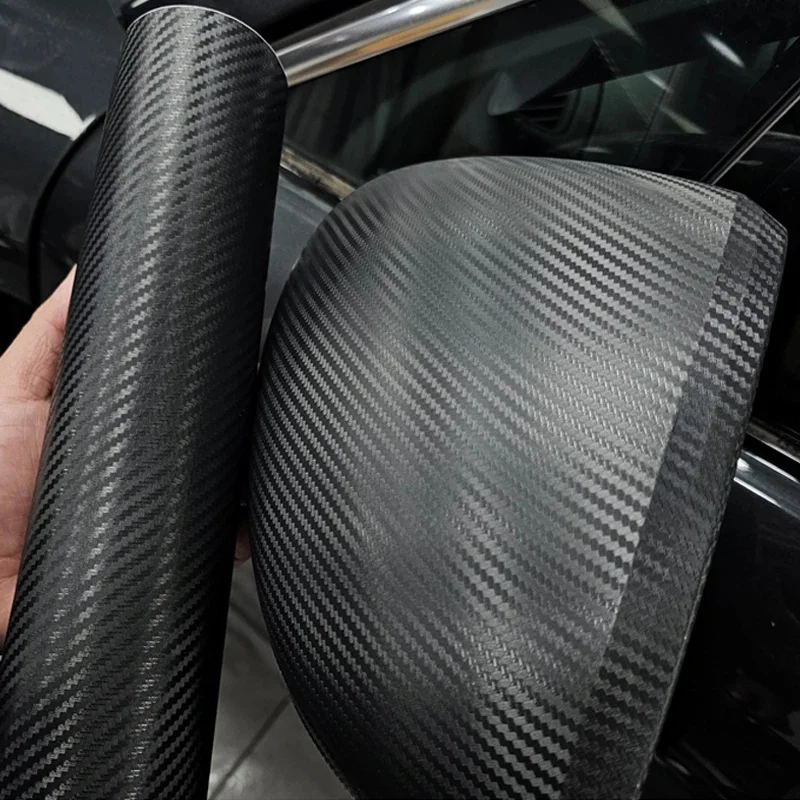 Hoge kwaliteit matte 3D koolstofvezel exterieur autostickers voor de autostickers voor voertuigfilmverpakking Vinyl Wrap zelfklevende sticker - afbeelding 2
