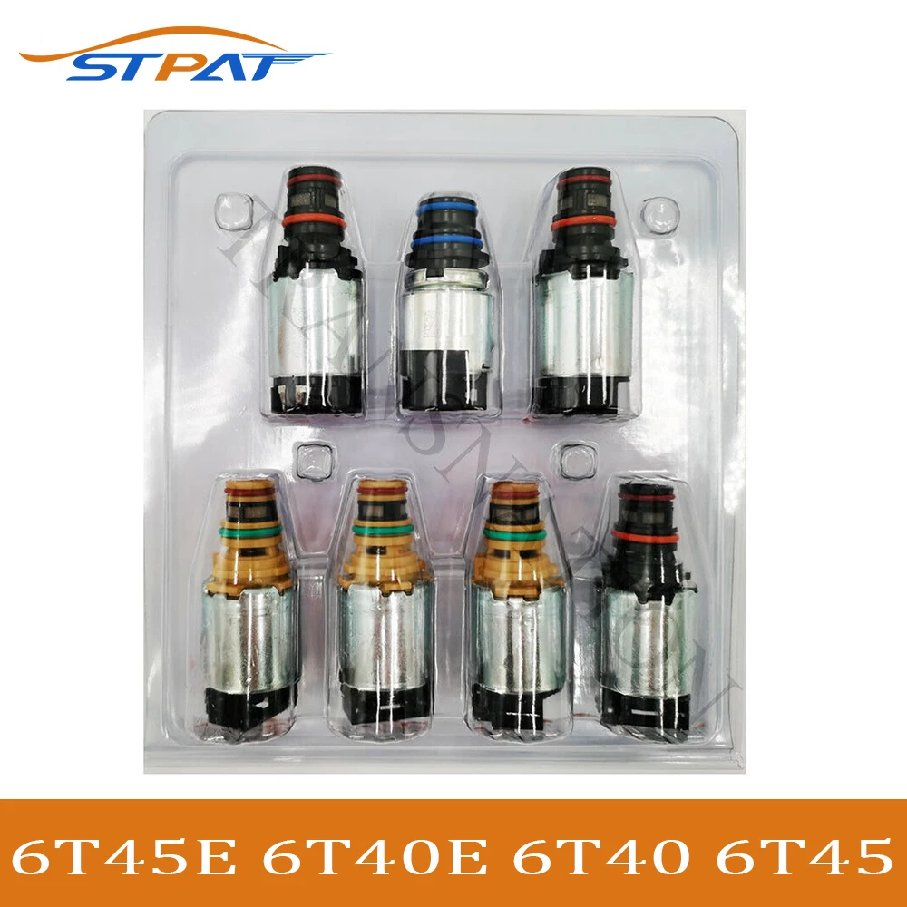 

STPAT 7PCS 6T45E 6T40E 6T40 6T45 6-Speed Gearbox Part Transmission Solenoids For Chevrolet Cruze Equinox Buick