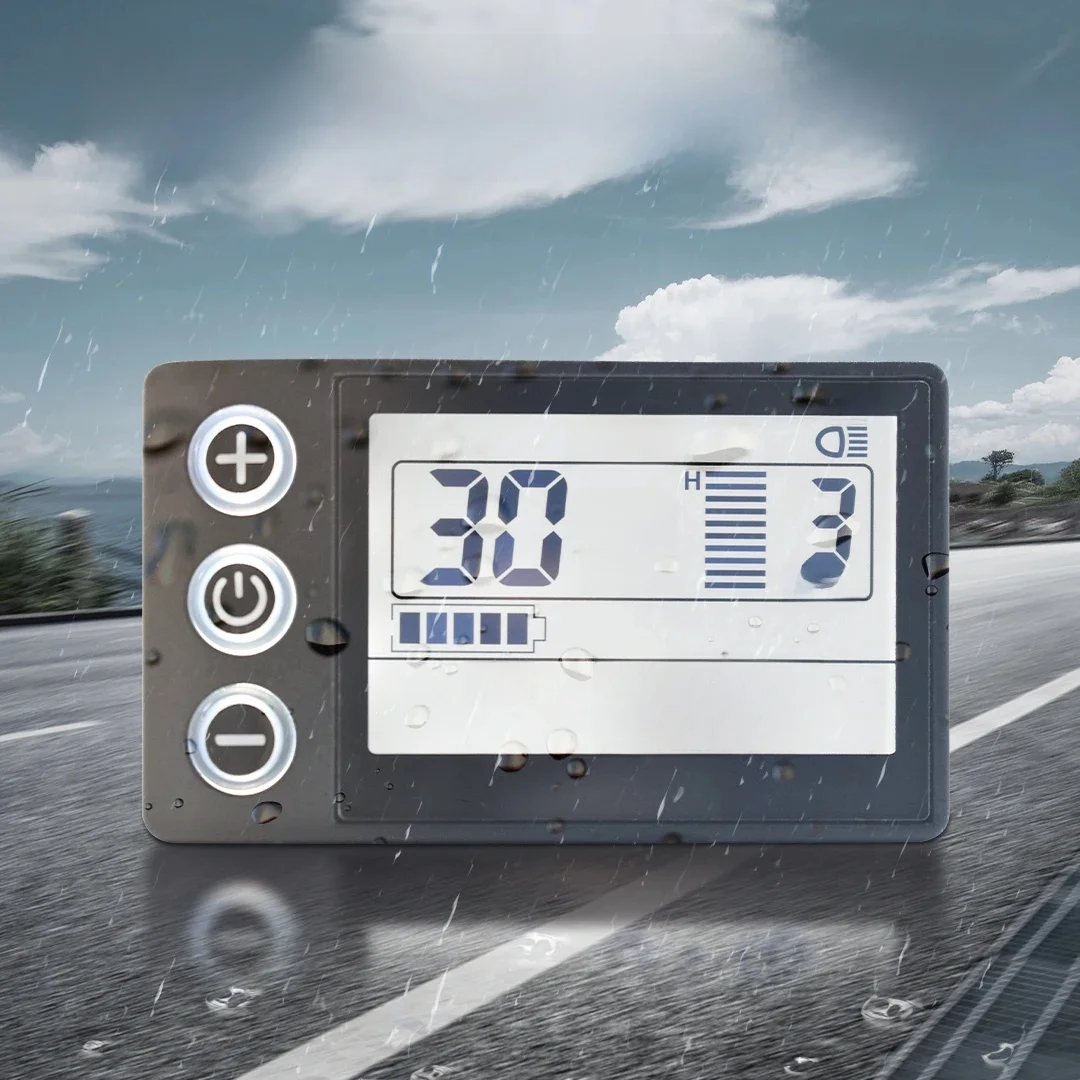 AliExpress Mcezdy UART2 24V 36V 48V S866 Electric Bike LCD Display Meter E Scooter LCD Panel With USB UART For Mountain Electric Bike Parts (5PIN)