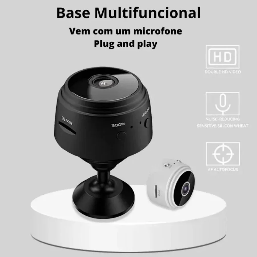 A9 Mini Camera de Monitoramento Inteligente WiFi Vigilancia Segurança HD 1080p Gravador de Video Voz sem Fio Magnético Multiuso