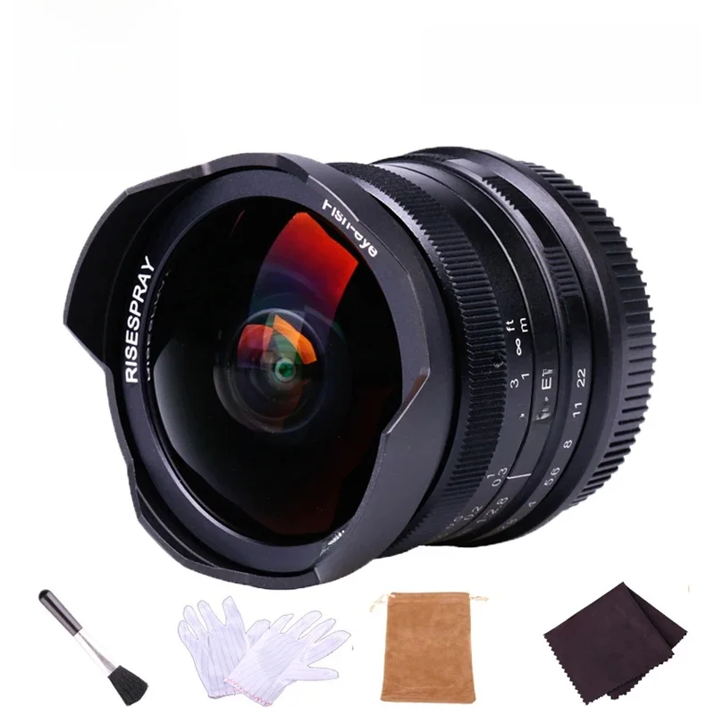 Risepray 7.5mm f2, 8 II 190 ° APS-C instrukcja naprawiono obiektyw typu rybie oko dla Sony E Canon Fuji OLYMPUS M3/4 Panasonic — zdjęcie 2