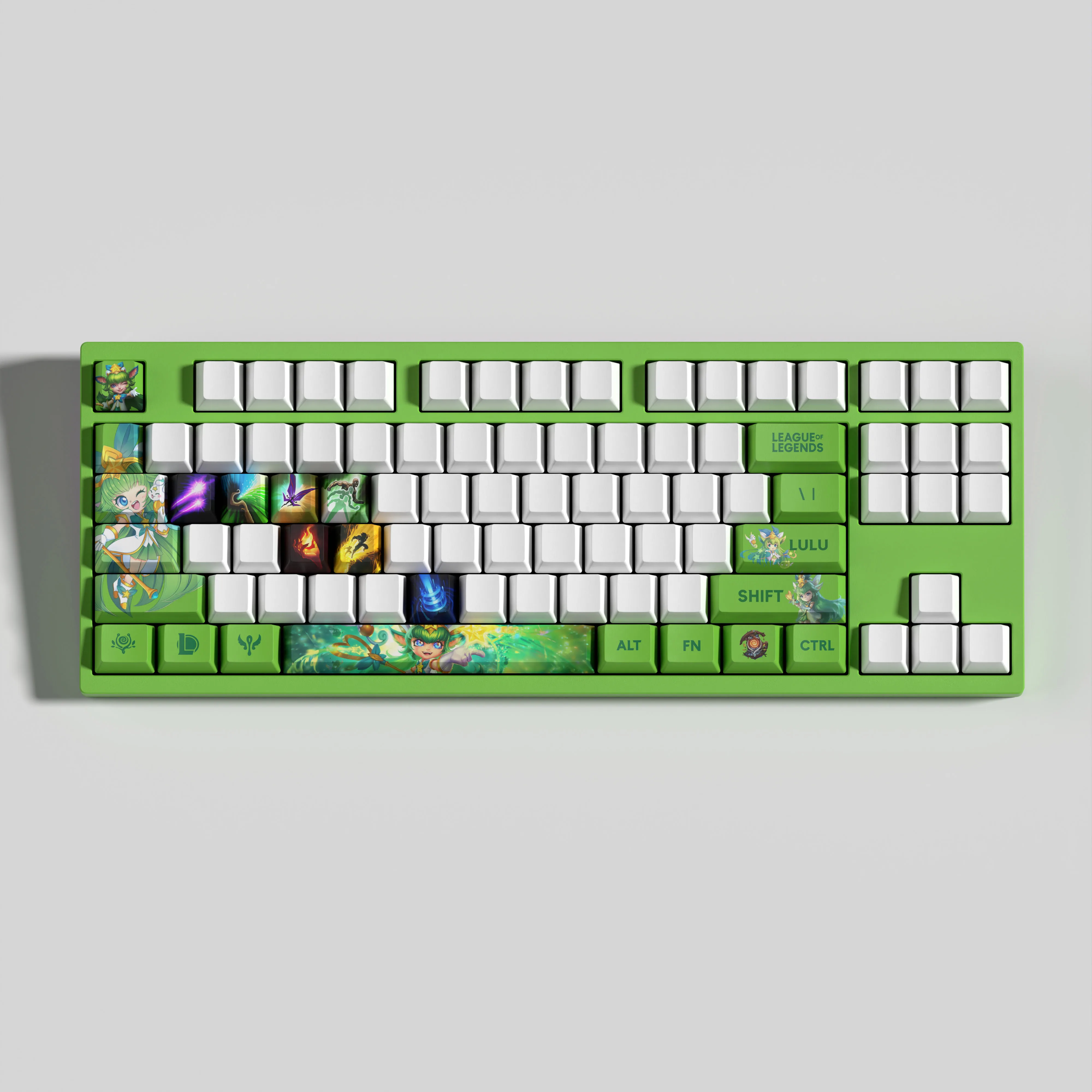 LULU KEYCAPS Novo design League of Legends keycaps 30KEYCAPS OEM Profile Keycaps para teclado mecânico