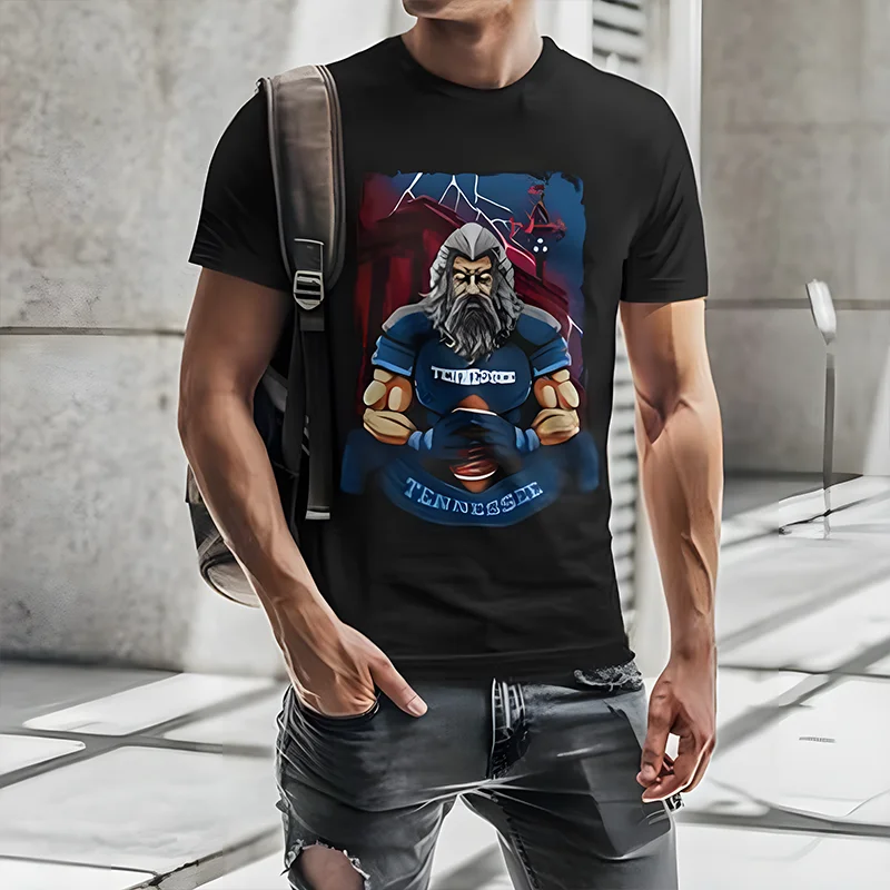 

Baltimore Football Men's T-Shirt Y2k Style Graphic Tee Soft Cotton Short Sleeve O Neck T Shirts Street Wear Harajuku Unisex Tops