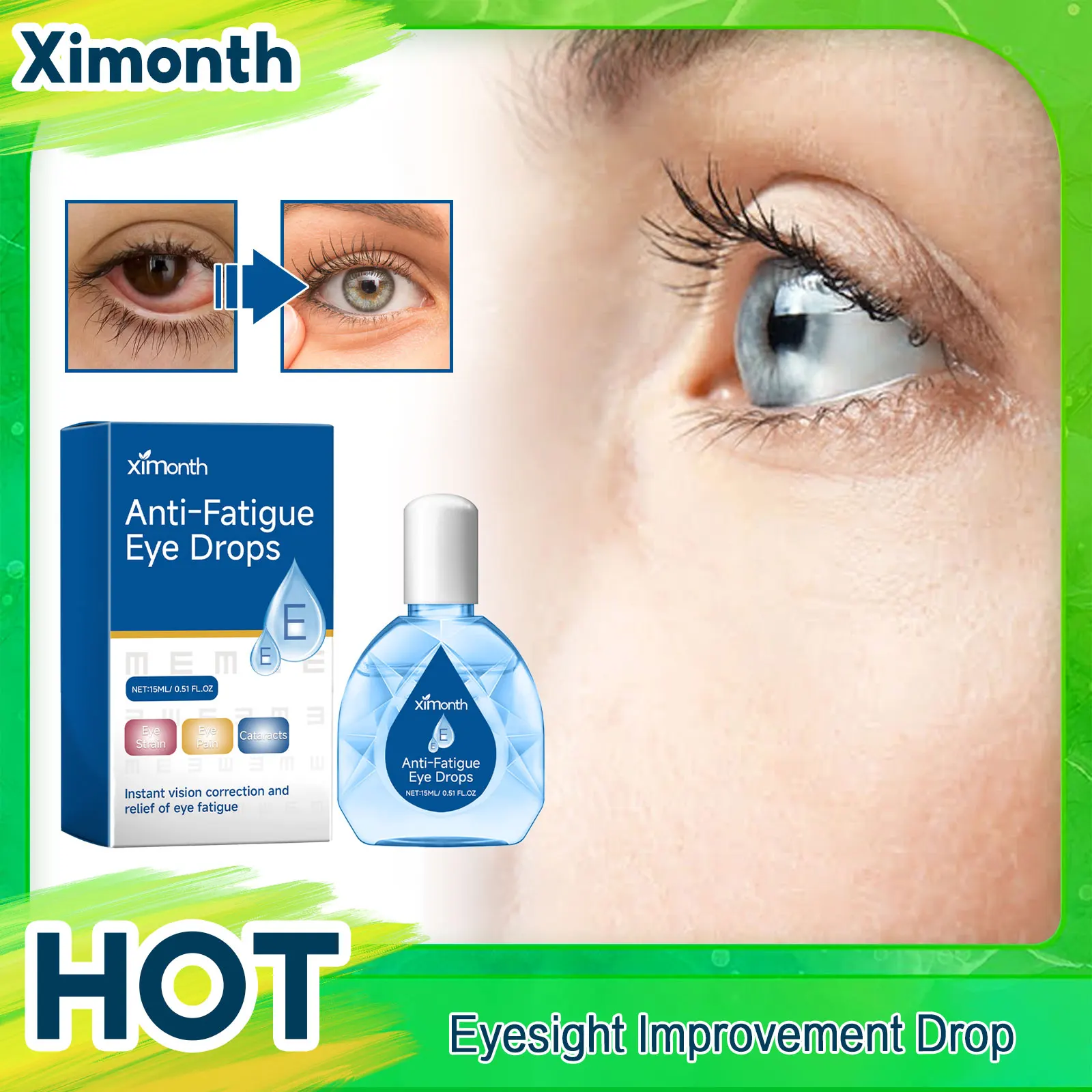 

Fatigue Relief Eye Drop Relieve Eye Itching Discomfort Improve Eyesight Cataract Removal Anti Infection Red Eyes Treatment Drop