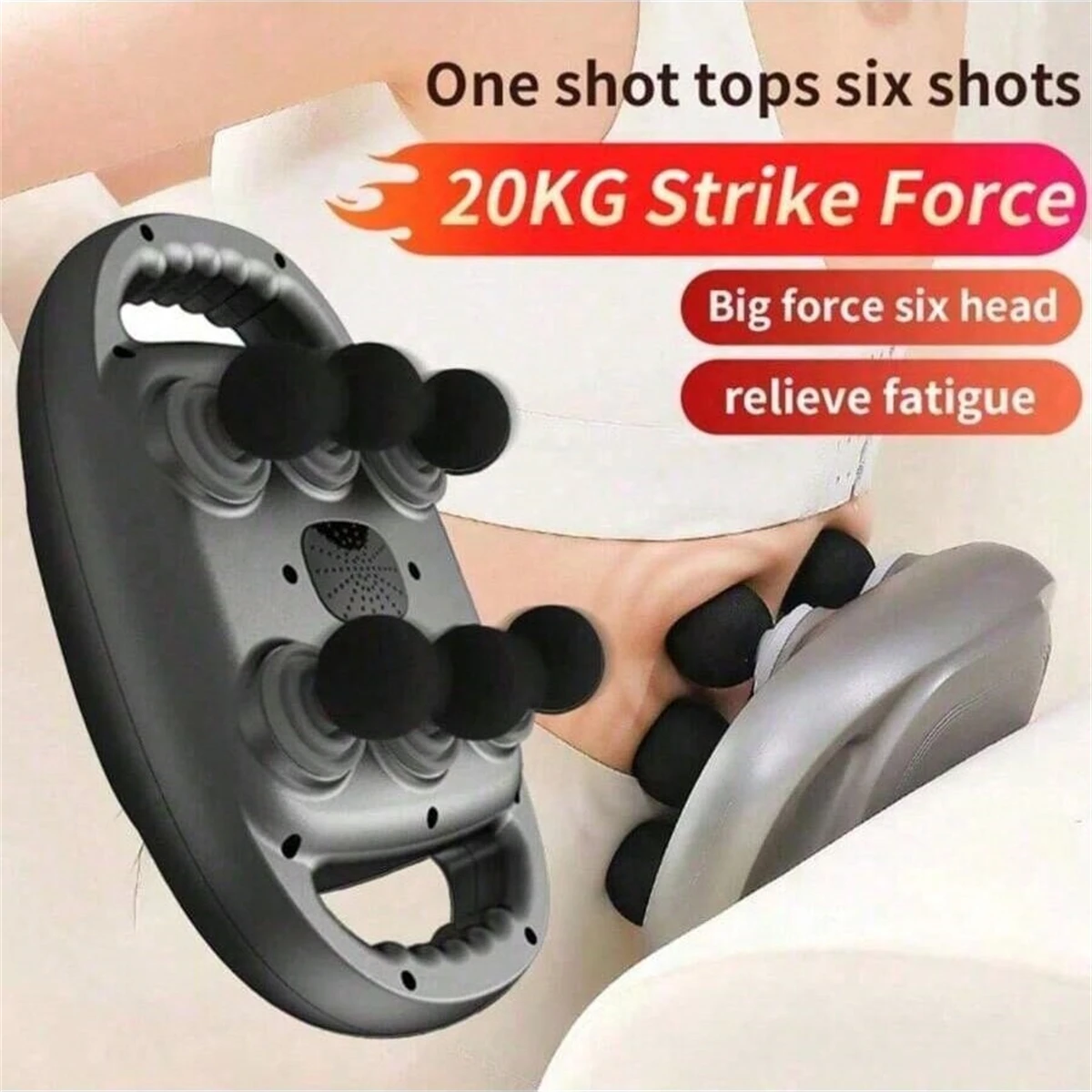 Double Headed Fascia Gun, USB Charging, Electric Muscle Relaxation Gun, Fitness Massage Gun image 6