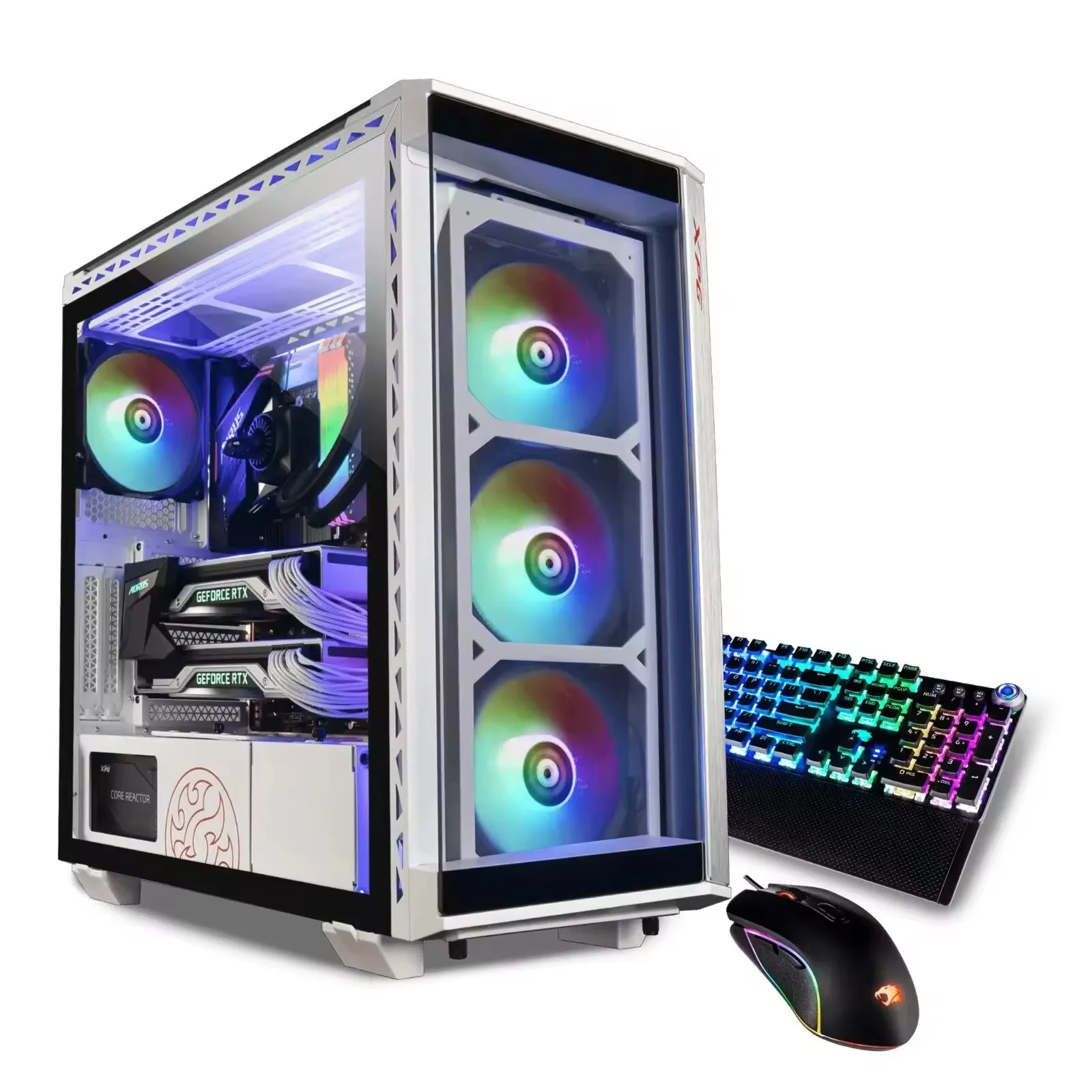 High Quality New II PC Desktop Gamings - AMD 9 3900X 3.8GHz, RTX 3090 64GB, 512GB 7200mhz RGB Memory, 1TB Gen4 SSD Computers