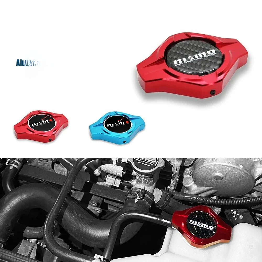 Couvercle de capuchon de radiateur en aluminium, pour nissan ALTIMA MAXIMA SILVIA S13 S14 240SX SENTRA SUNNY INFINITI 350Z 300ZX GTR JDM