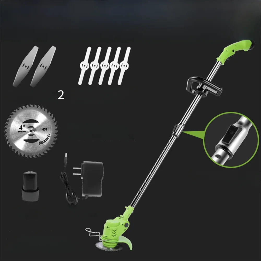 Multifunctional Electric Lawn Mower Li-ion Weeder Small Household Handheld Lithium Battery Rechargeable Weeder
