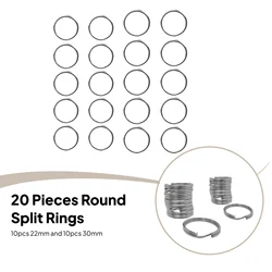 20Pcs/Lot 316 Stainless Steel Scuba Diving Gear Split Rings, Outdoor Camping Traveling Backpack Keyrings Scuba Diving Ring