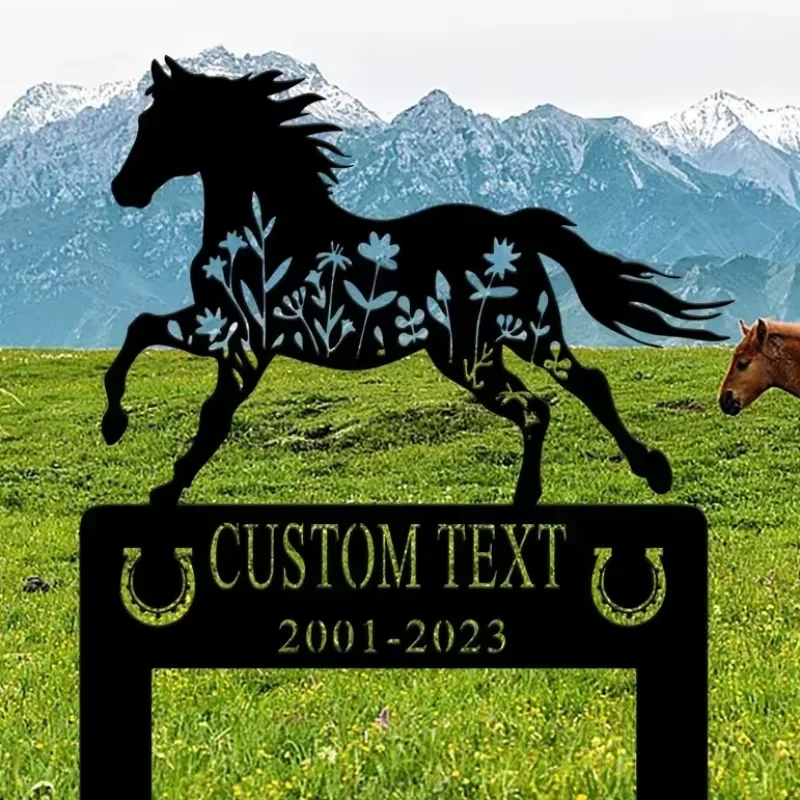 

Custom Horse Memorial Stake Sign Uniquely Designed, a Perfect Heartfelt Gift for Horse Lovers, a Touching Remembrance Stake