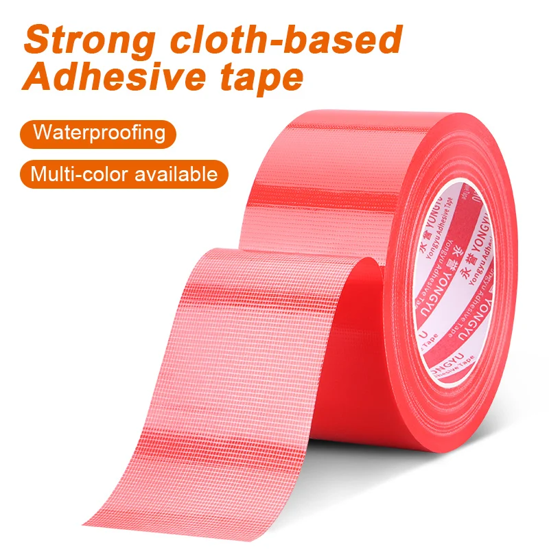 Waterproof No Residue Cloth Duct Tape Strong Viscosity Self Adhesive Easy to Break Writable Bundle Seal Fixed Polyethylene Tape