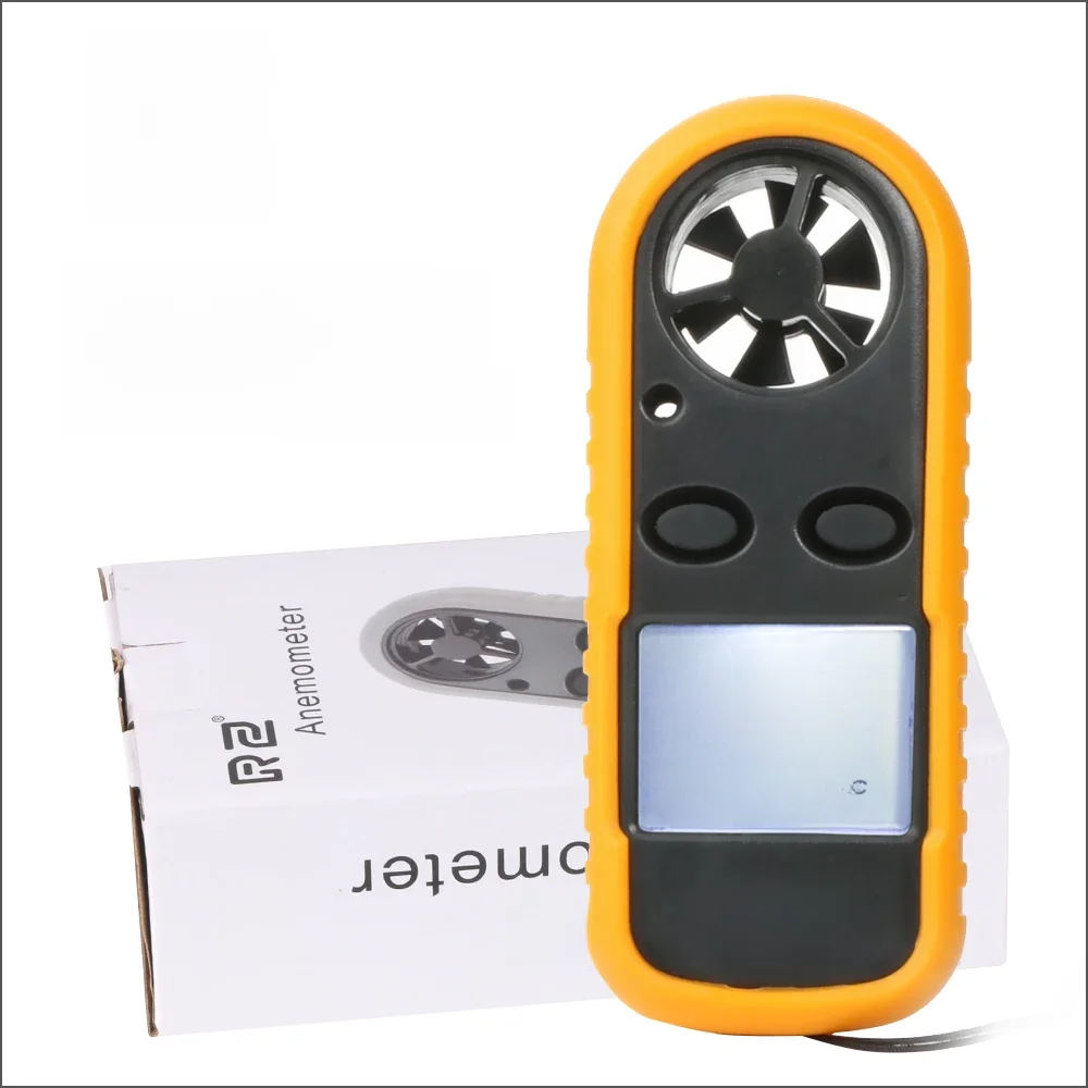 RZ przenośny anemometr termometr miernik prędkości wiatru miernik Anemometro miernik wiatru 30 m/s LCD cyfrowe ręczne narzędzie pomiarowe GM816 — zdjęcie 2